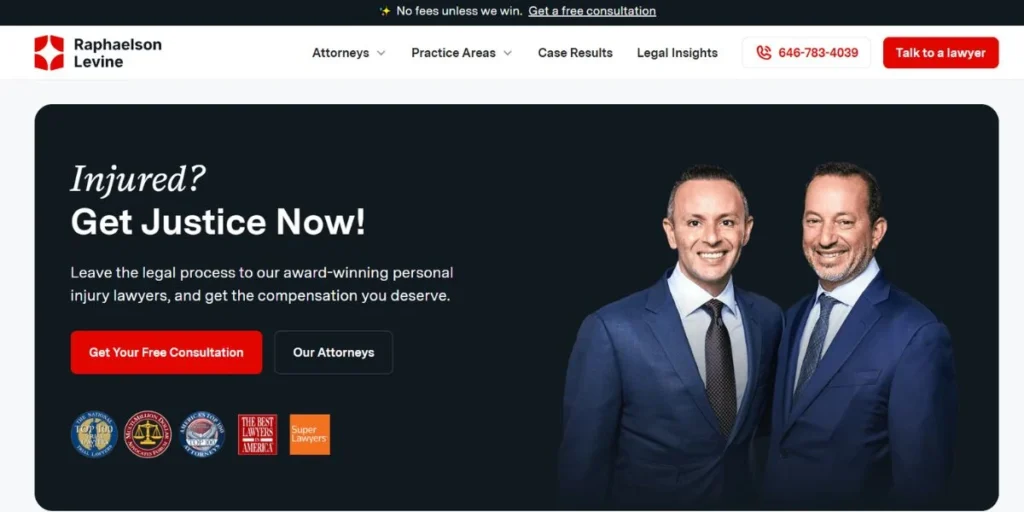 Raphaelson & Levine Law Firm, P.C. - Product Liability Lawyers in New York City